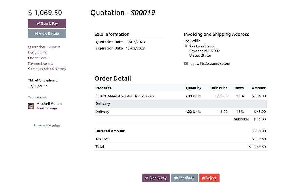 odoo — Sales
